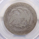 1872-CC Seated Liberty Half Dollar, Circulated Coin, PCGS FR-02, Store
