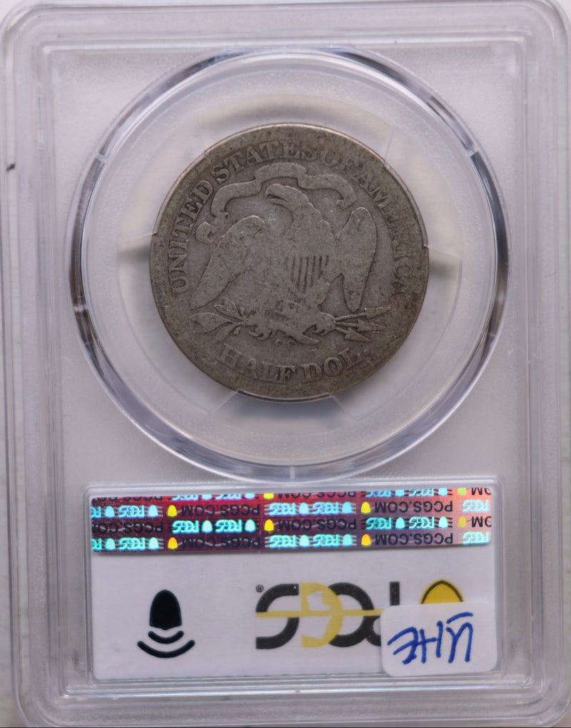1872-CC Seated Liberty Half Dollar, Circulated Coin, PCGS FR-02, Store