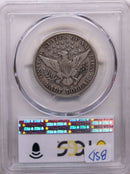 1915-D Barber Half Dollar, Circulated Coin, PCGS VF-25, Store Sale