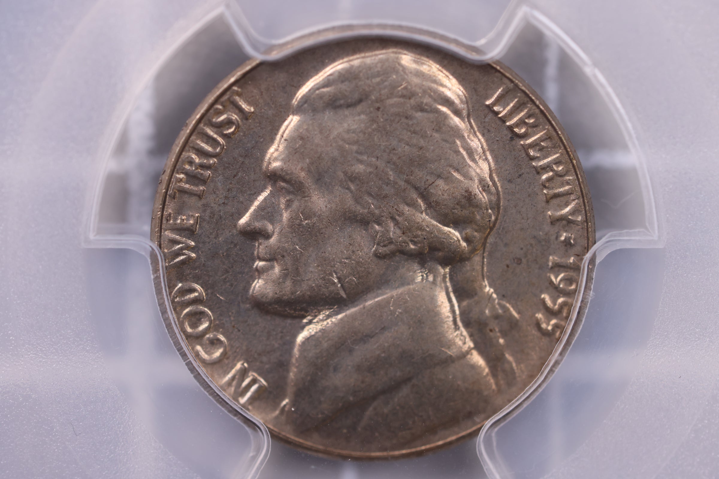 1955 Jefferson Nickel., PCGS MS-65., Store #0873