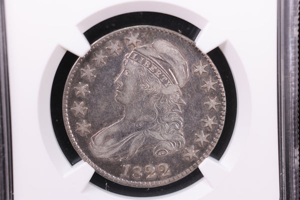 1822 Cap Bust Half Dollar., NGC Graded VF-35. Store #30016