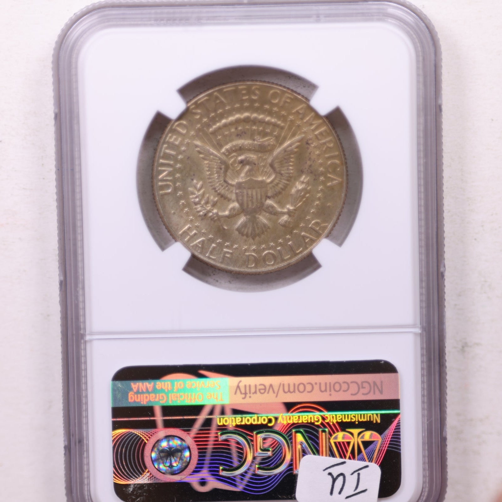 1965 Kennedy Silver Clad Half Dollar, Uncirculated Coin, NGC MS-64, Store #GHR167.