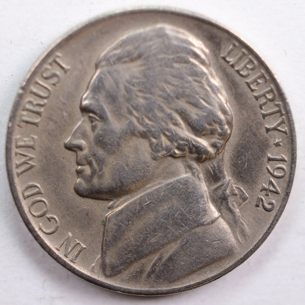 1942-D Jefferson Nickel, Very Fine Circulated Coin, Store #NL602