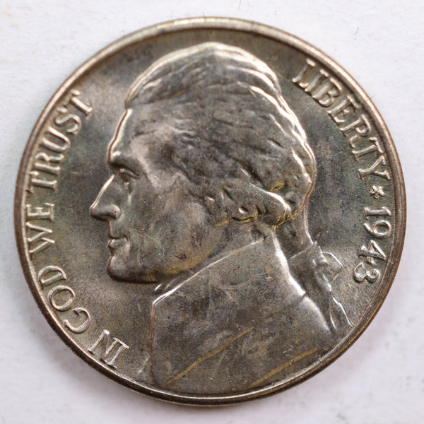 1942-D Jefferson Nickel, Mint State Uncirculated Coin, Store #NL604