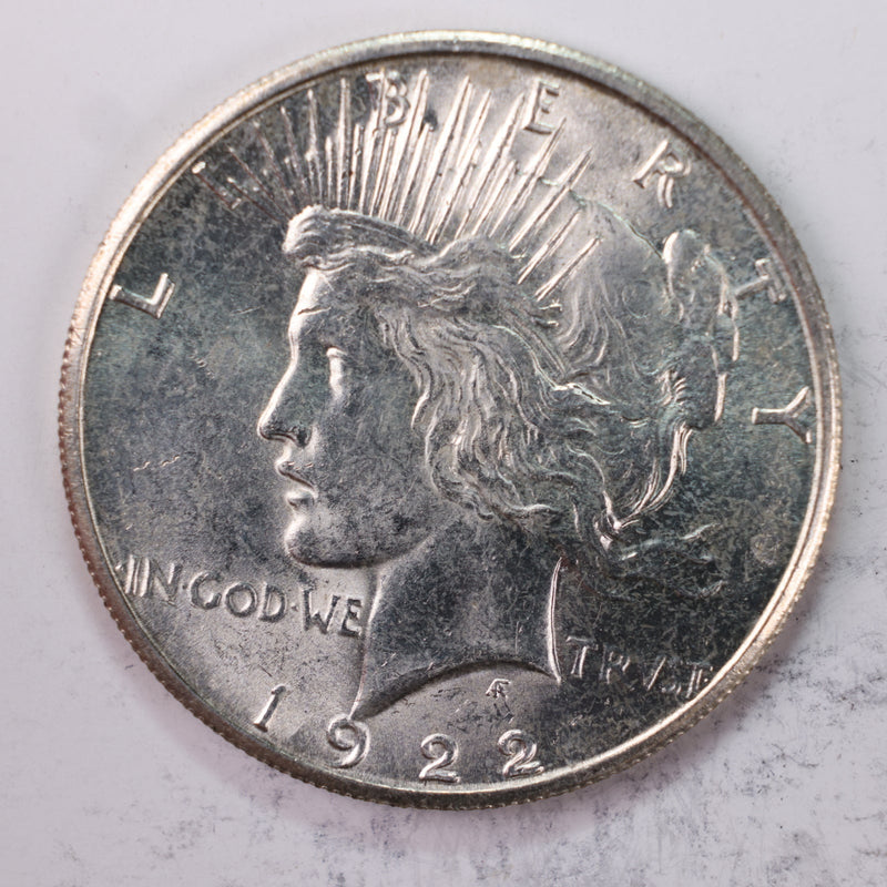 1922-S Peace Silver Dollar., Gem Mint State.,  Uncirculated Coin., Store Sale