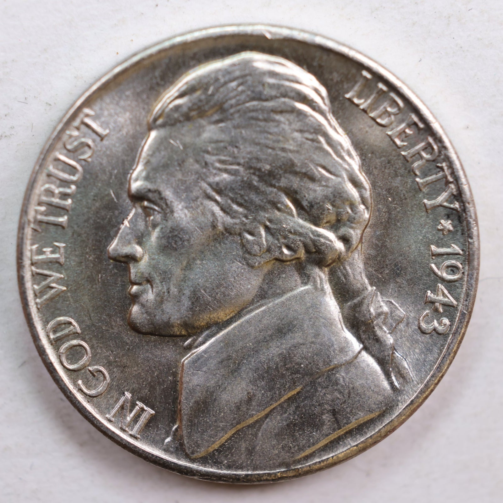 1943-S Jefferson Nickel, Mint State Uncirculated Coin, Store #NL605
