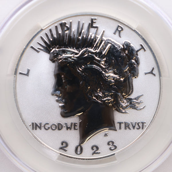 2023-S Peace Dollar Commemorative, Reverse Proof, CAC PF-69. Store Sale #GMC278.