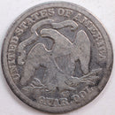 1877-CC Seated Liberty Quarter, Very Good Circulated Coin, Store