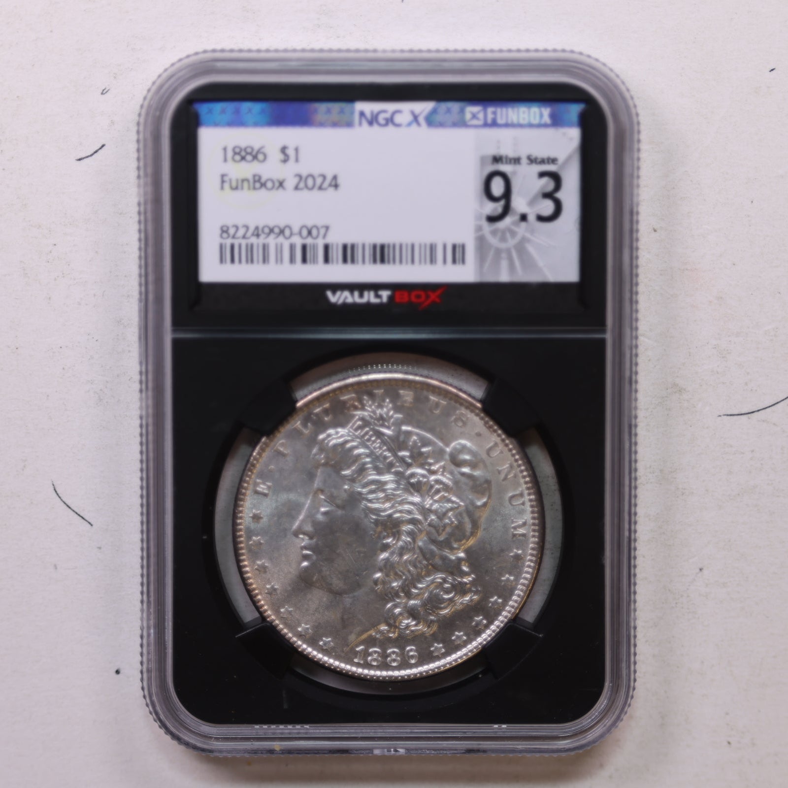 1886 Morgan Silver Dollar, Mint State Coin, NGCX 9.3, SALE SALE #GDR0332.