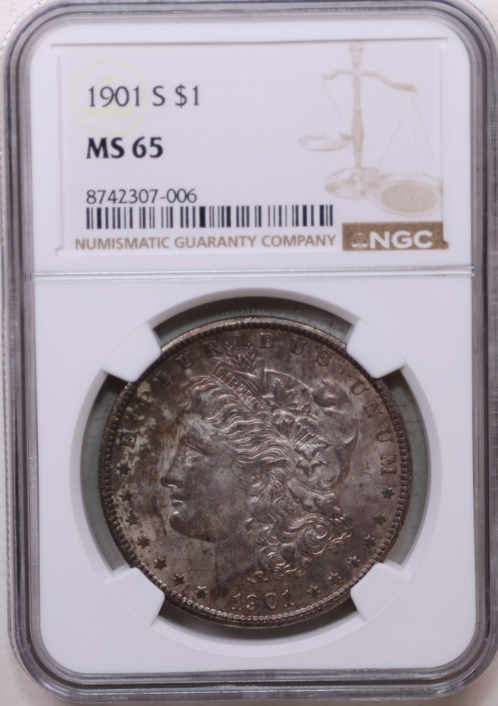 1901-S Morgan Silver Dollar, Gem Uncirculated, NGC MS-65, Store SALE #GDR0334.