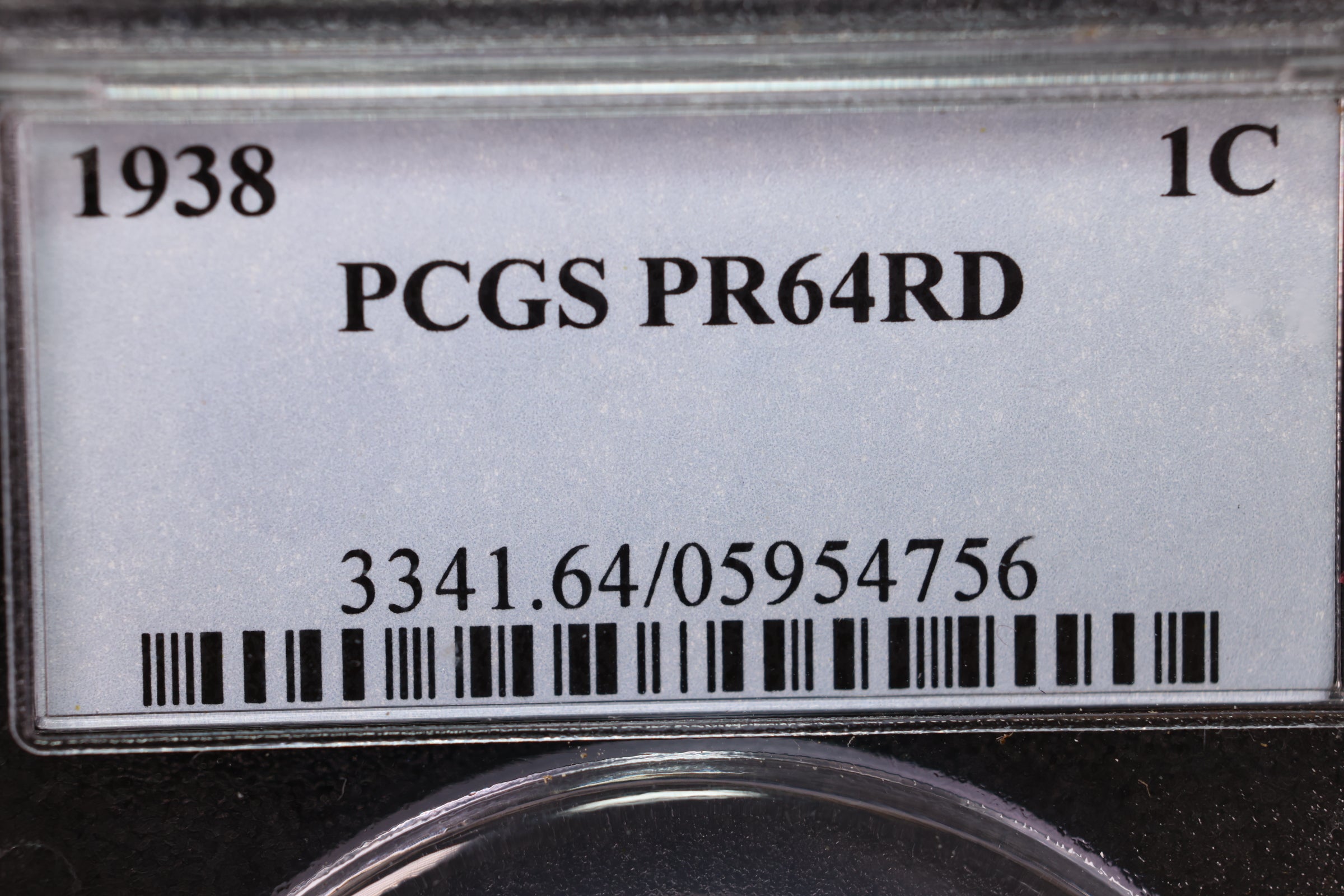 1938 Lincoln Wheat Cents., PCGS Graded PR-64. Store #30028