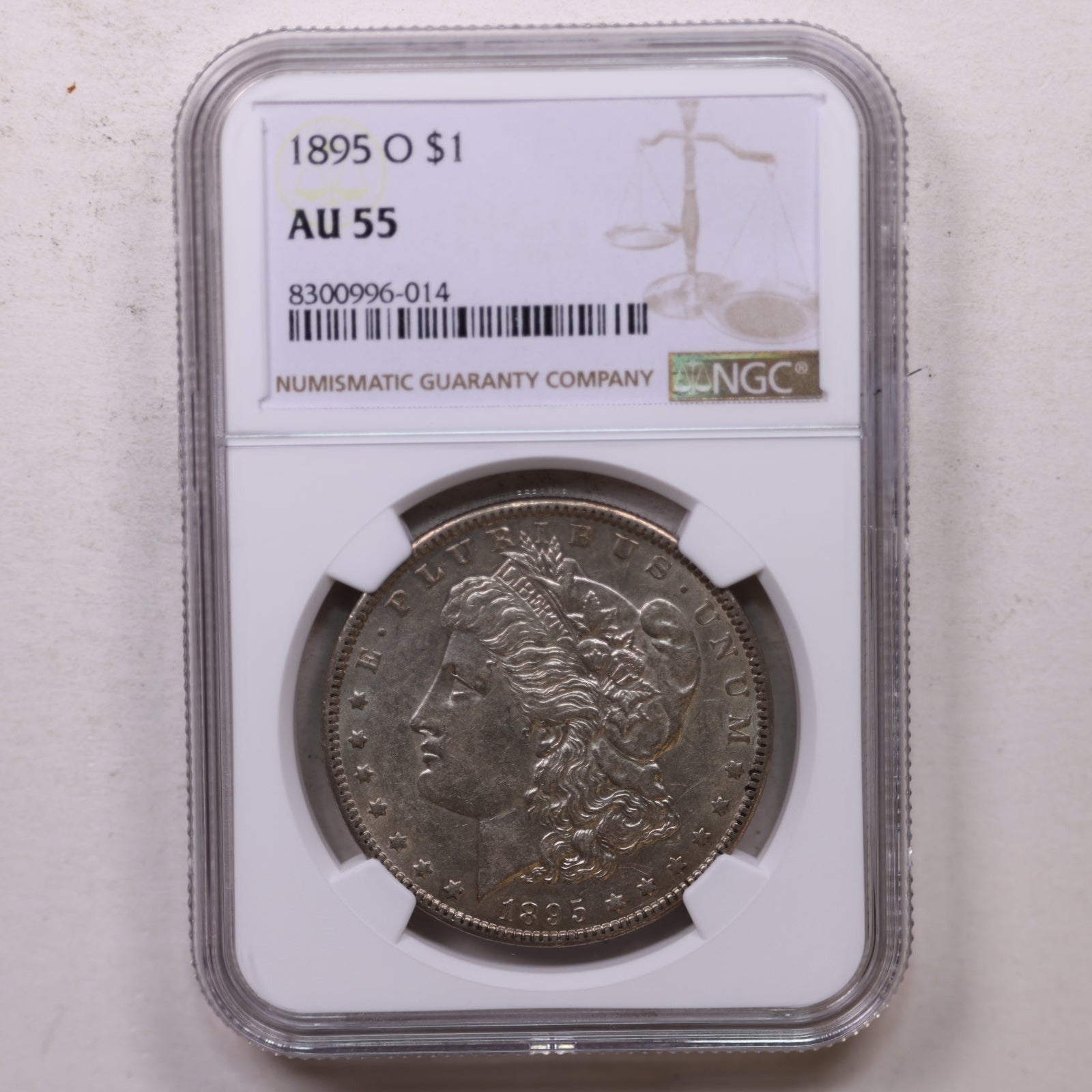 1895-O Morgan Silver Dollar, About Uncirculated, NGC AU-55, Store SALE #GDR0335.