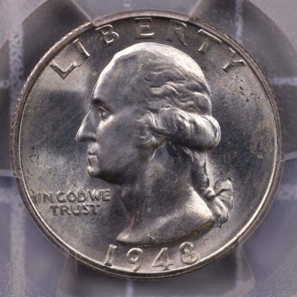 1948-S Washington Silver Quarter., PCGS MS-65., Store #0887
