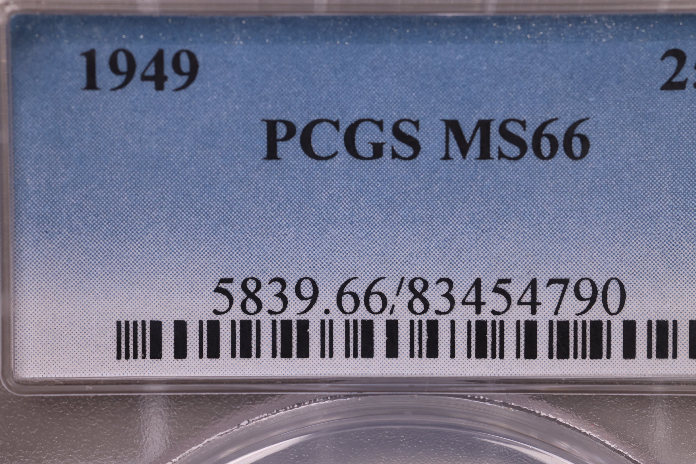 1949 Washington Silver Quarter., PCGS MS-66., Store #0889