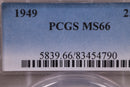 1949 Washington Silver Quarter., PCGS MS-66., Store
