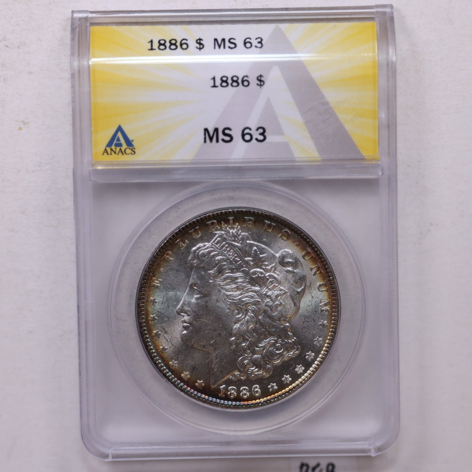 1886 Morgan Silver Dollar, Gem Uncirculated, ANACS MS-63, Store SALE #GDR0338.