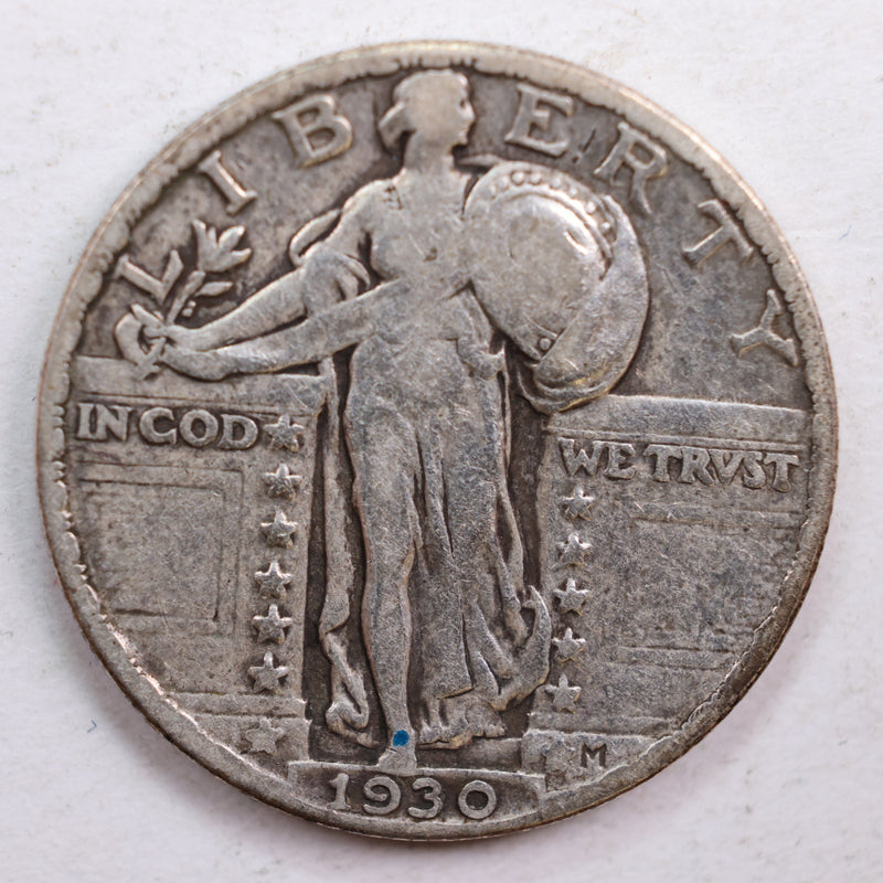 1930 Standing Liberty Quarter, Fine Circulated Coin, Store