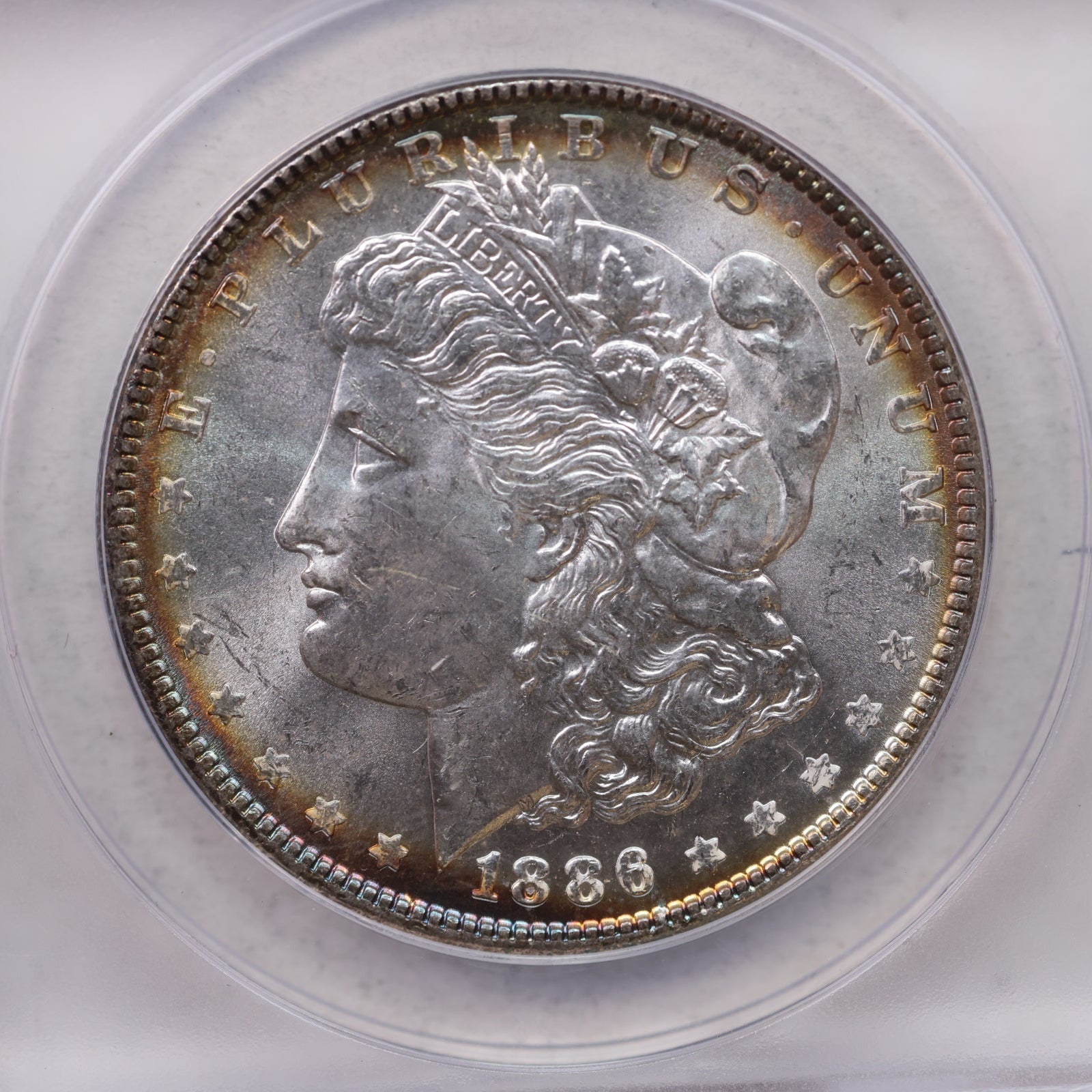 1886 Morgan Silver Dollar, Gem Uncirculated, ANACS MS-63, Store SALE #GDR0338.