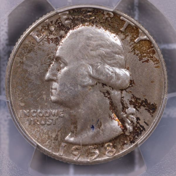 1958-D Washington Silver Quarter., PCGS MS-66., Store #0894