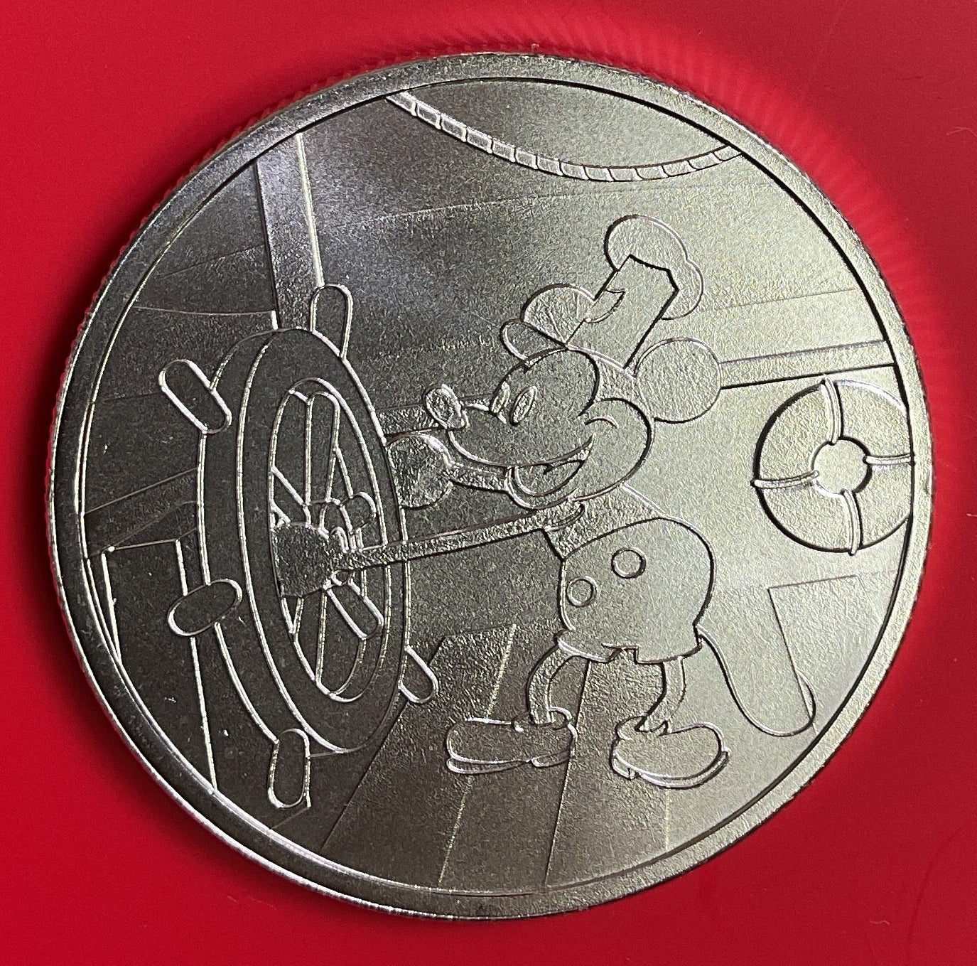 Steamboat Willie Captain (Disney) Silver Round, .999 silver, 1 Troy Ounce, Store #SR028