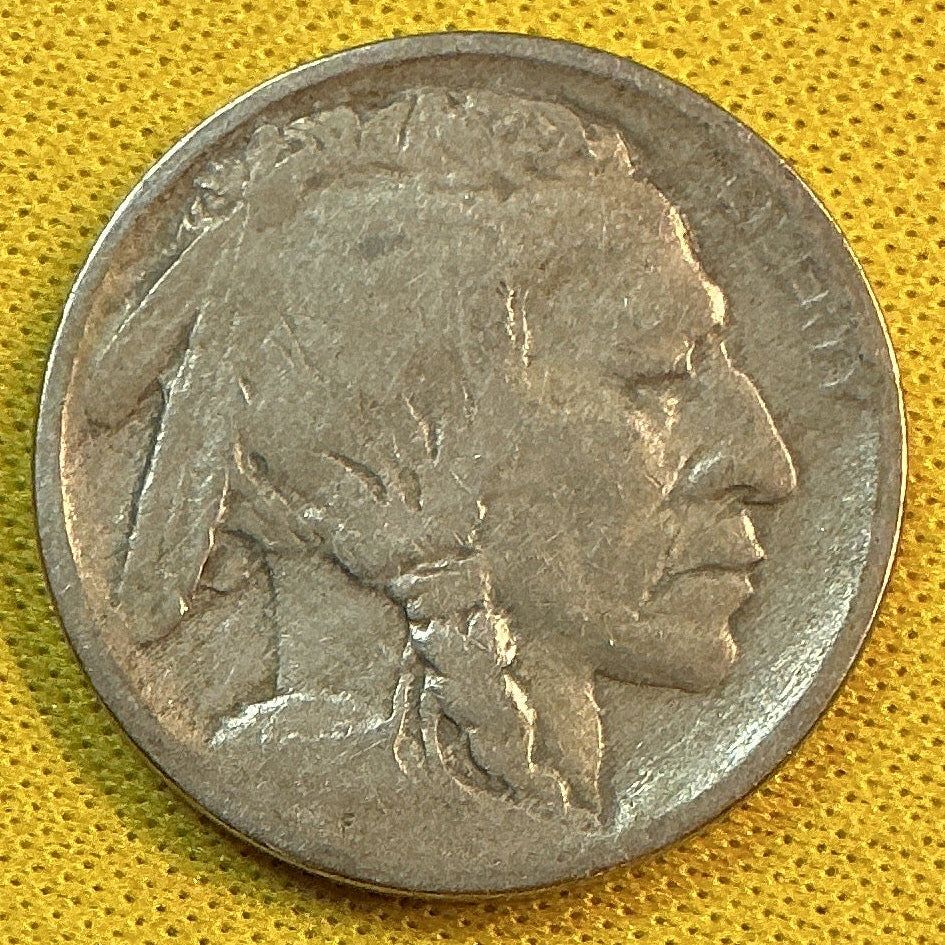 1913-D Buffalo Nickel, Type 1, Very Good Circulated Coin, Store #NL937