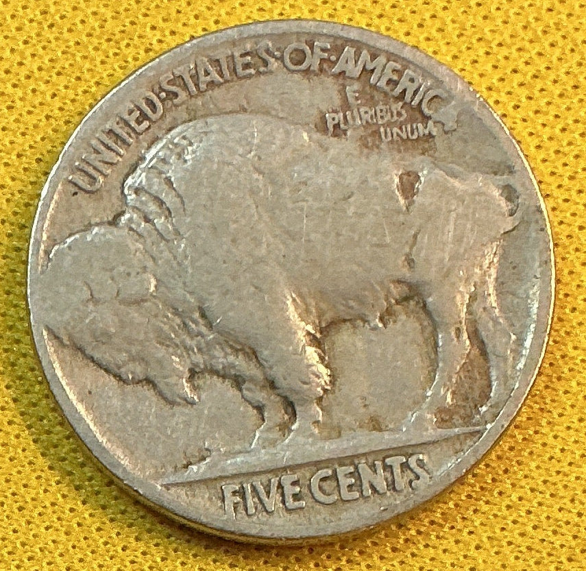 1916 Buffalo Nickel, Very Good+ Circulated Coin, Store #NL969
