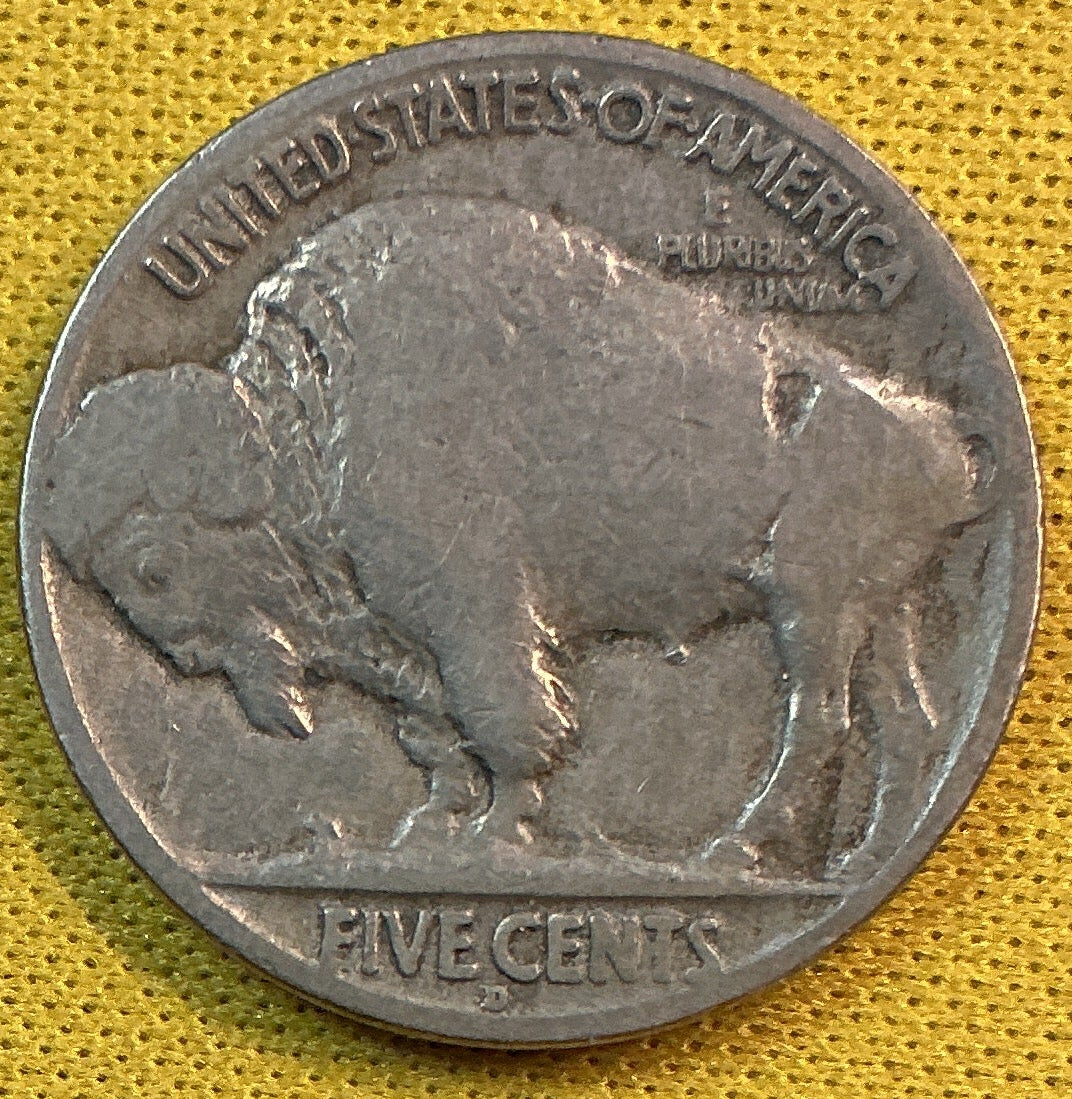 1929-D Buffalo Nickel, Very Good Circulated Coin, Store #NL1078
