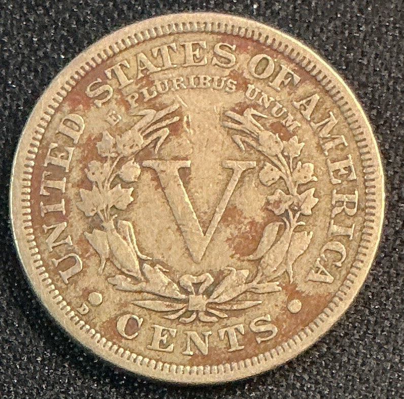 1912-D Liberty Nickel, Extra Fine Circulated Coin, Store #NL921