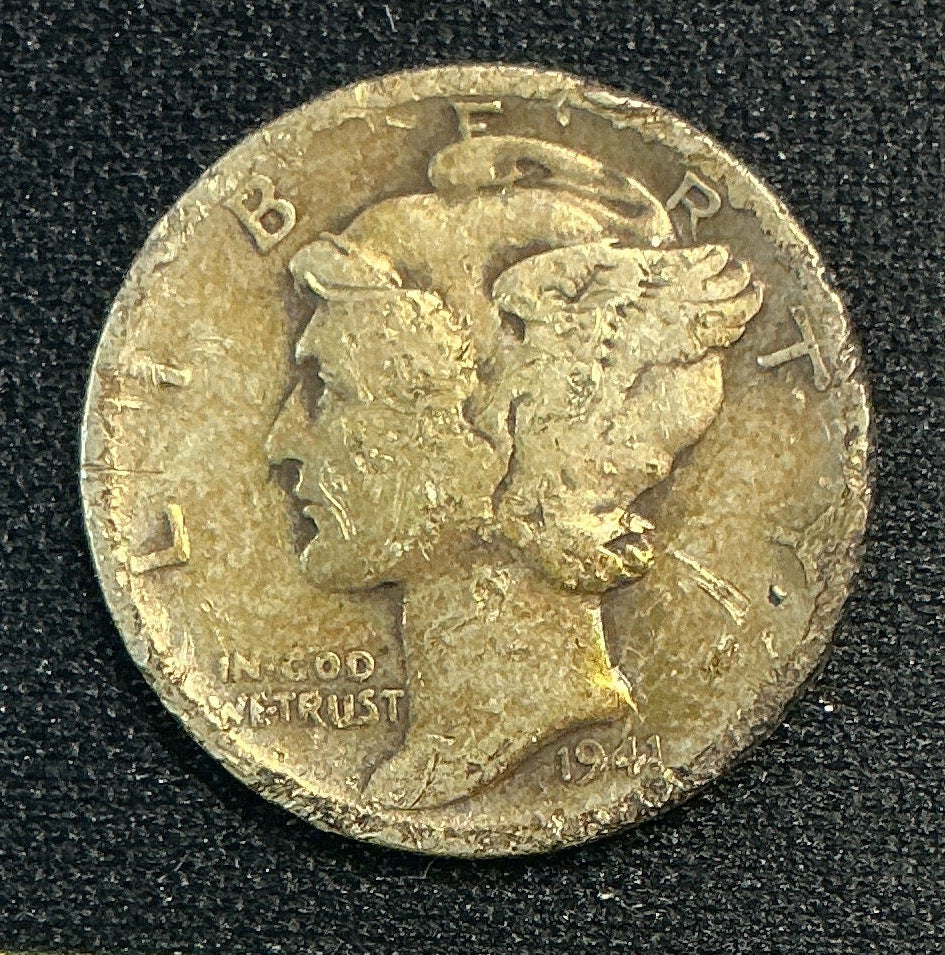 1941-S Mercury Dime, About Good Circulated Coin, Store #DE0687