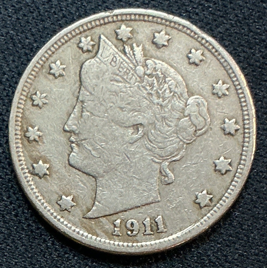 1911 Liberty Nickel, Fine Circulated Coin, Store #NL912