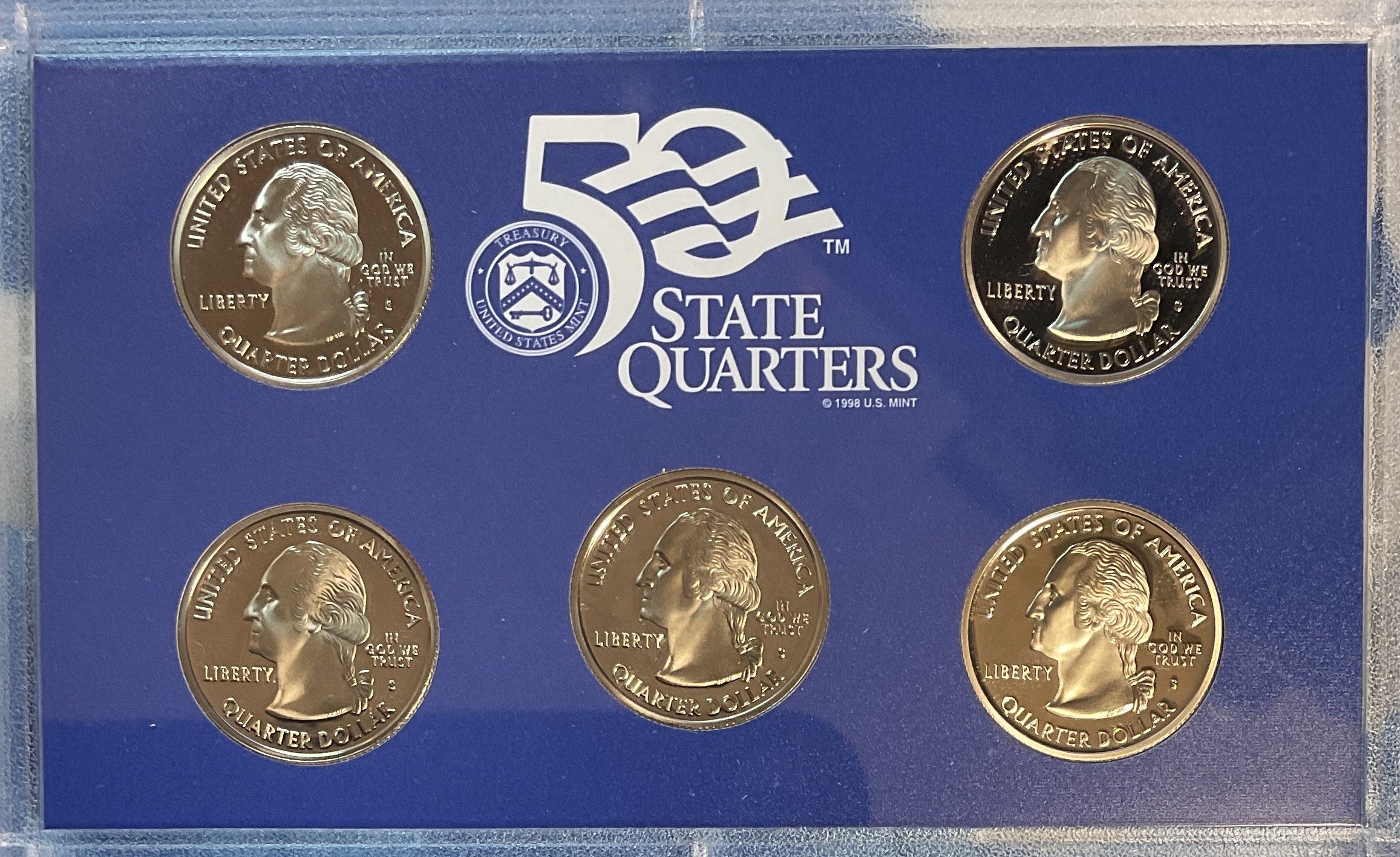 2004 U.S. Mint 50 State Quarters Proof Set, in Original Government Packaging.