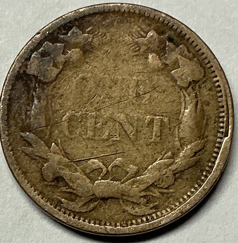 1858 Flying Eagle Cent, Very Good Circulated Coin, Store #CT1723