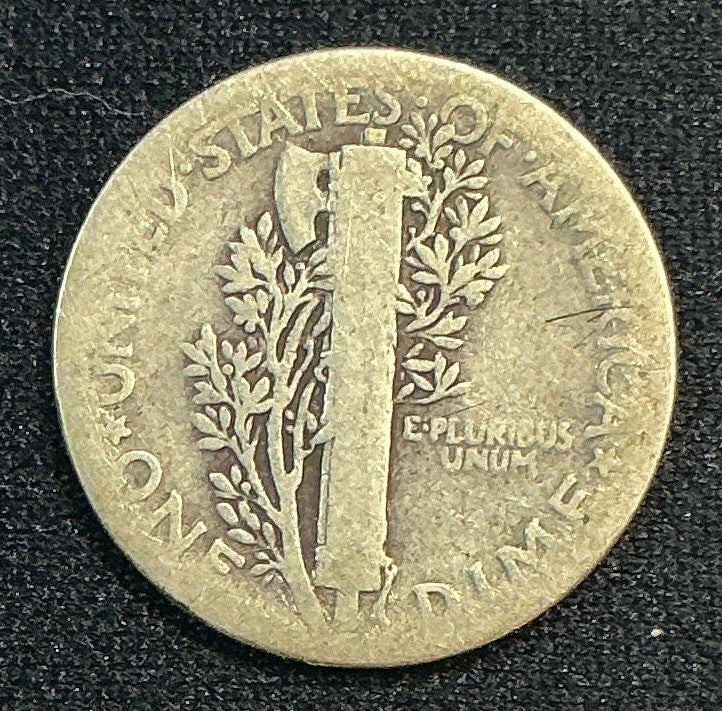 1927 Mercury Dime, Good Circulated Coin, Store #DE0590
