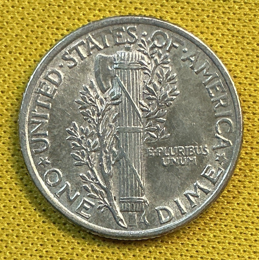 1941 Mercury Dime, Mint State Uncirculated Coin, Store #DE0675