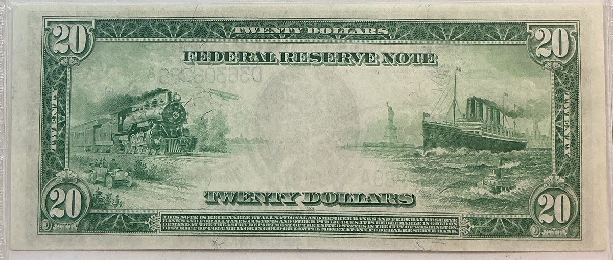 1914 $20, Federal Reserve Note, Fr. 979A, PCGS Certified Choice VF-35, Store GFRB080