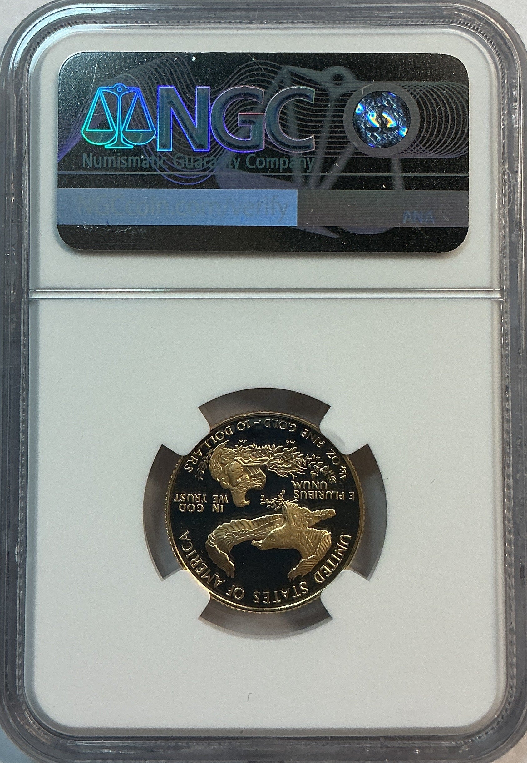 1988-P $10, Proof Gold American Eagle Coin, 1/4 OZT, NGC PF 70, Store #GMC275