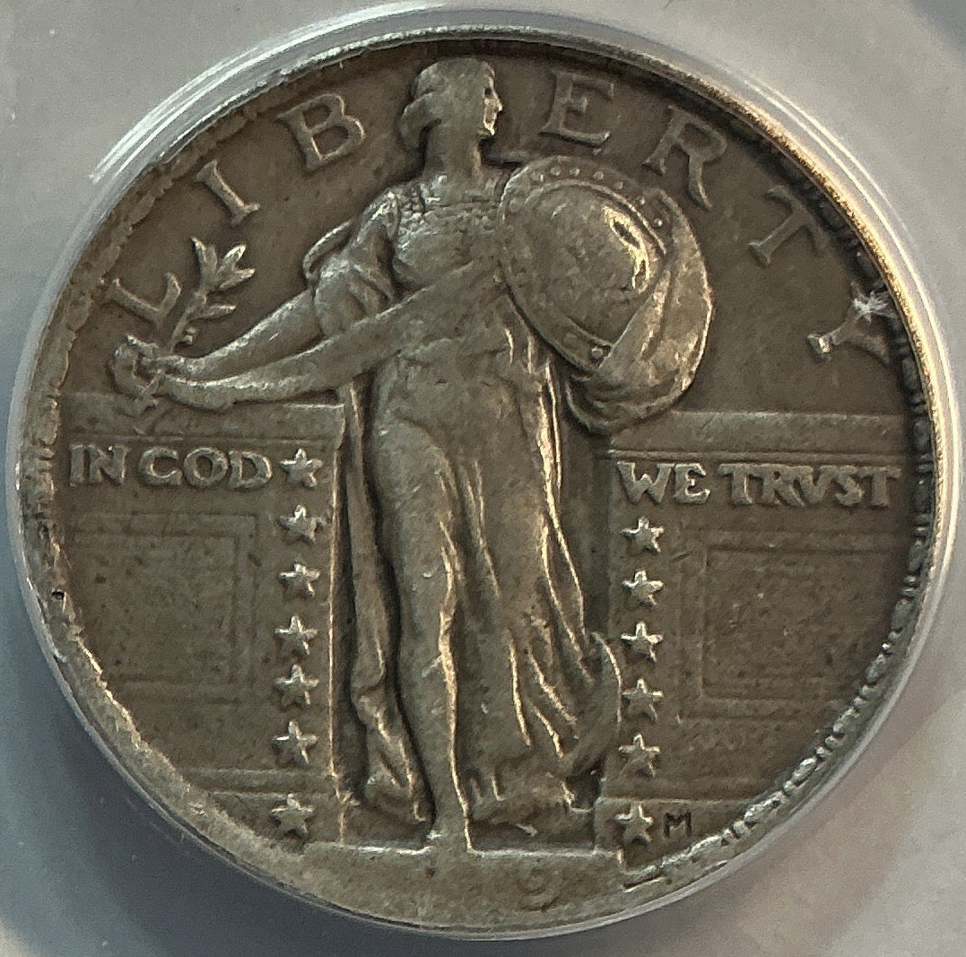 1919 Standing Liberty Quarter, *Altered Surfaces* ANACS EF-40, Store #QR1609