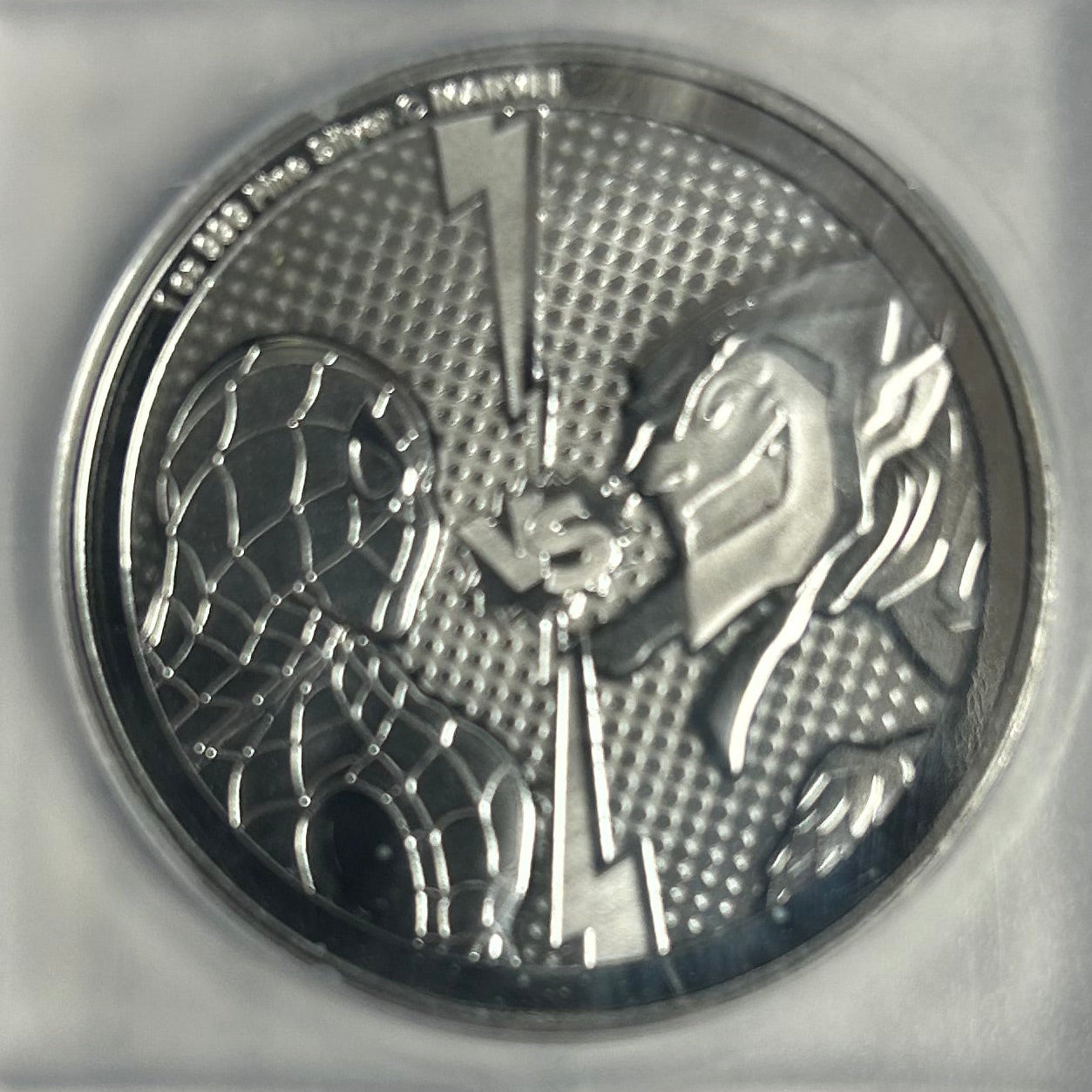 2024 MARVEL SPIDER-MAN vs GREEN GOBLIN, .999 silver, 1 Troy Ounce, Store #SR002