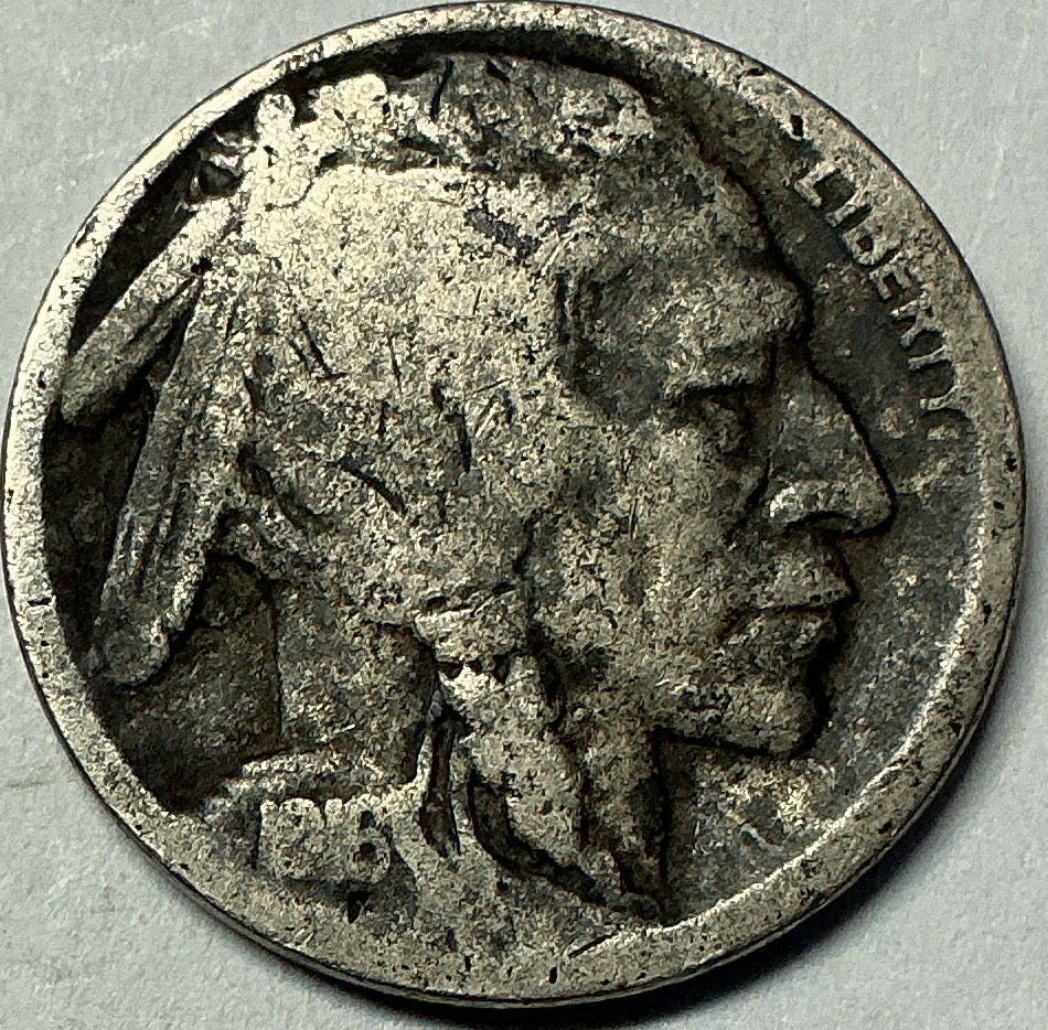 1916-S Buffalo Nickel, Very Good Circulated Coin, Store #NL685