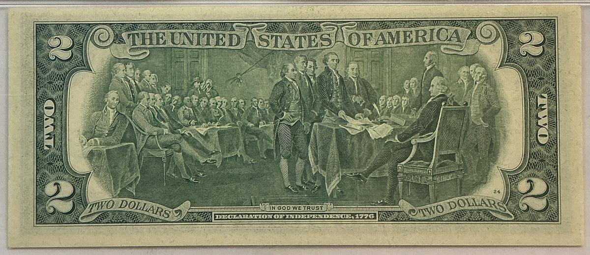 1976 $2 Federal Reserve Bank Note, PMG GEM UNC-65, GFRB086