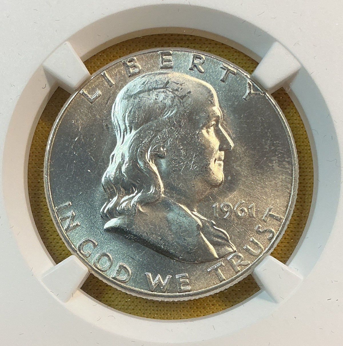 1961 Franklin Half Dollar, NGC MS 63, Store #HR2116