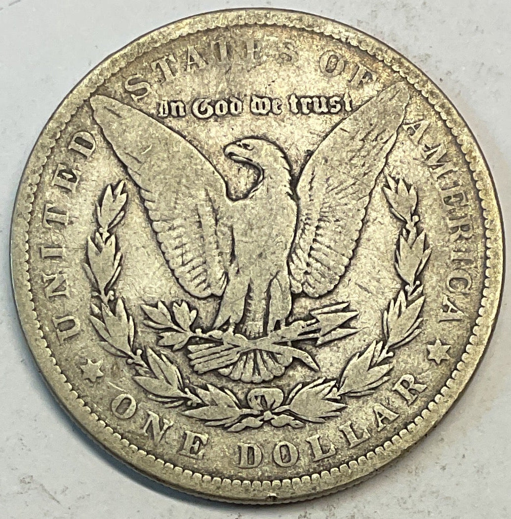 1883 Morgan Silver Dollar, Fine Circulated Coin, Store #DR0884