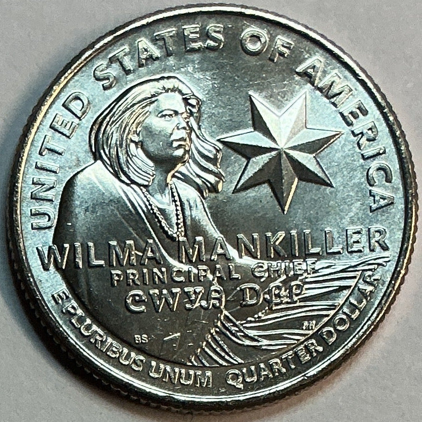 2022-P Wilma Mankiller, Washington Quarter, American Women Collection 2022-2025