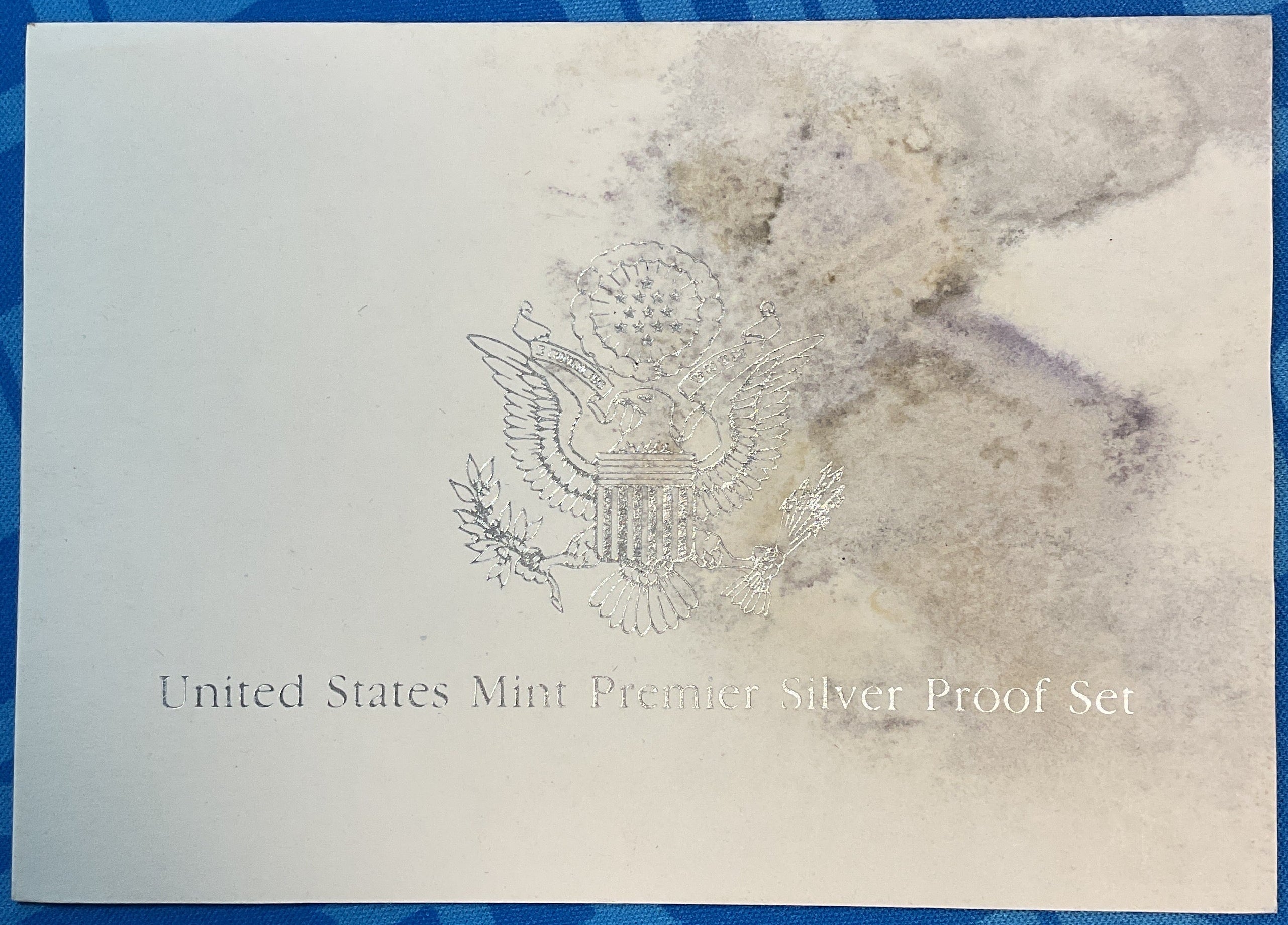 1998 5 Coin Silver Premier Silver Proof Set. U.S. Mint C.O.A, Store #PT034