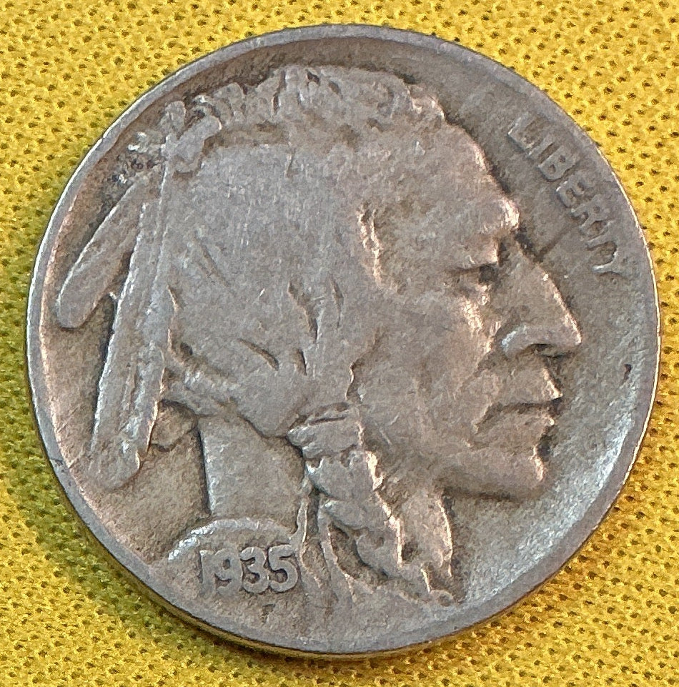 1935-D Buffalo Nickel, Fine Circulated Coin, Store #NL1099