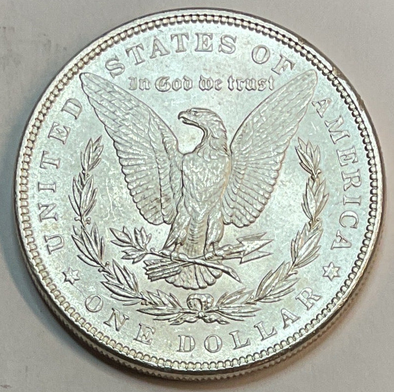 1885 Morgan Dollar, Mint State Uncirculated Coin, Store #DR0934