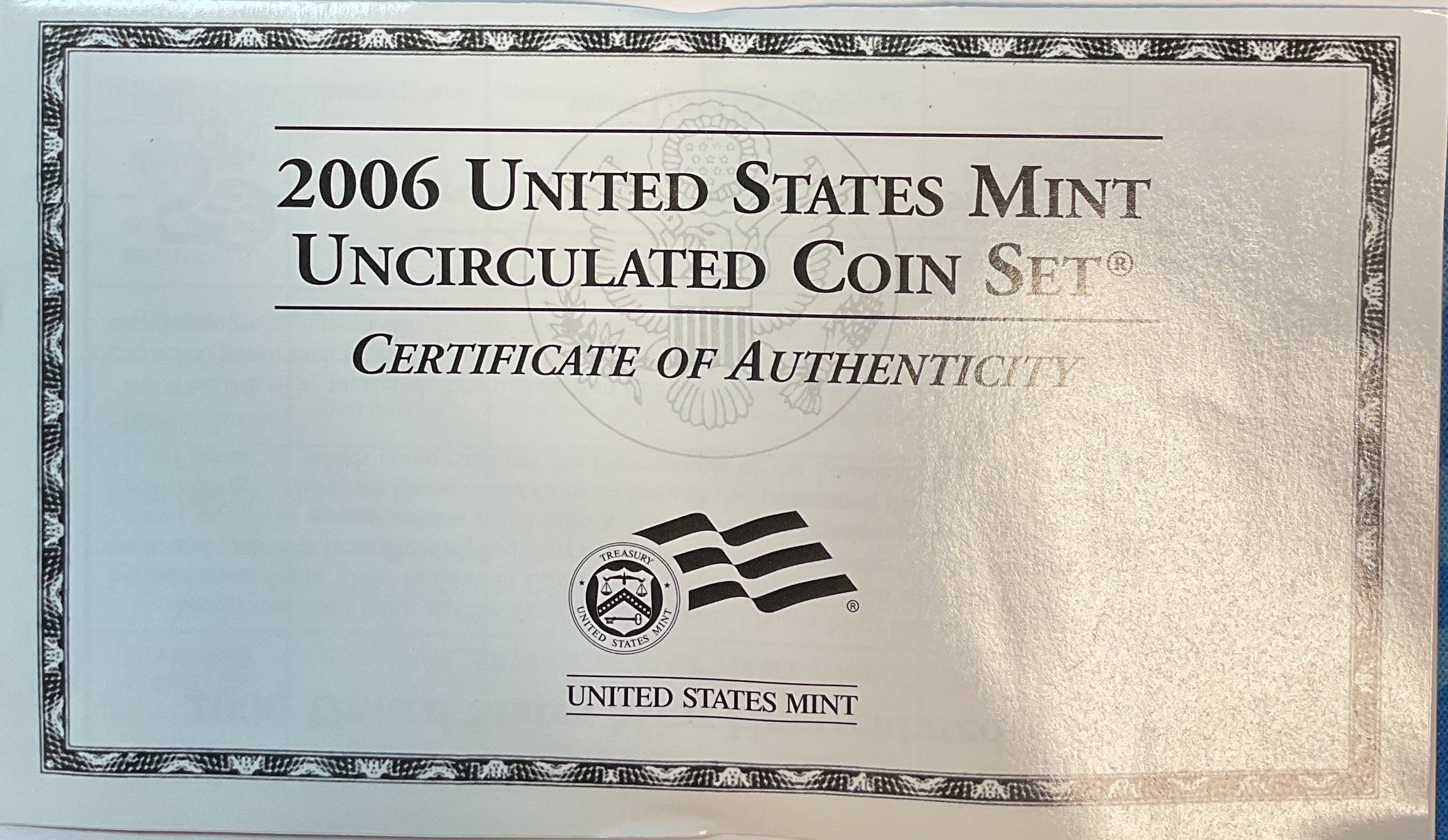 2006 United States Uncirculated 20-Coin Mint Set