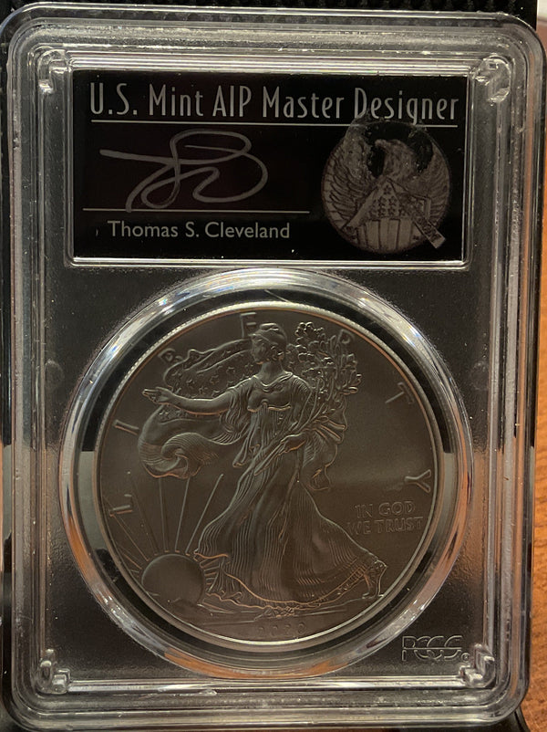 .999 Silver, 1 Troy Ounce, 2020 (P) American Silver Eagle, PCGS MS-70, Store #AE0268