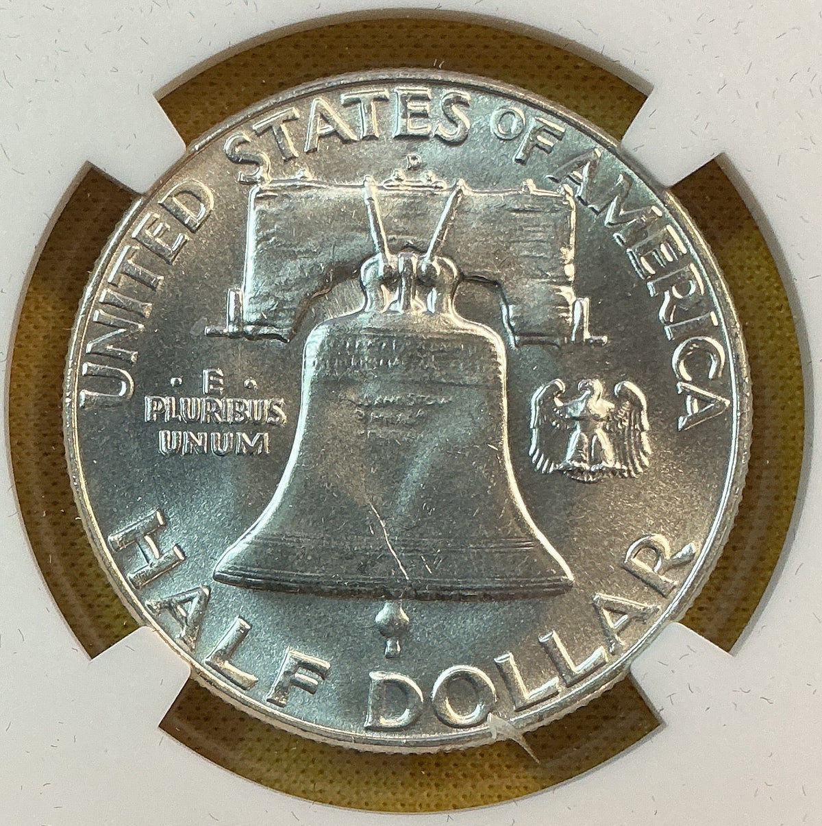 1957-D Franklin Half Dollar, NGC MS 64 FBL, Store #HR2113