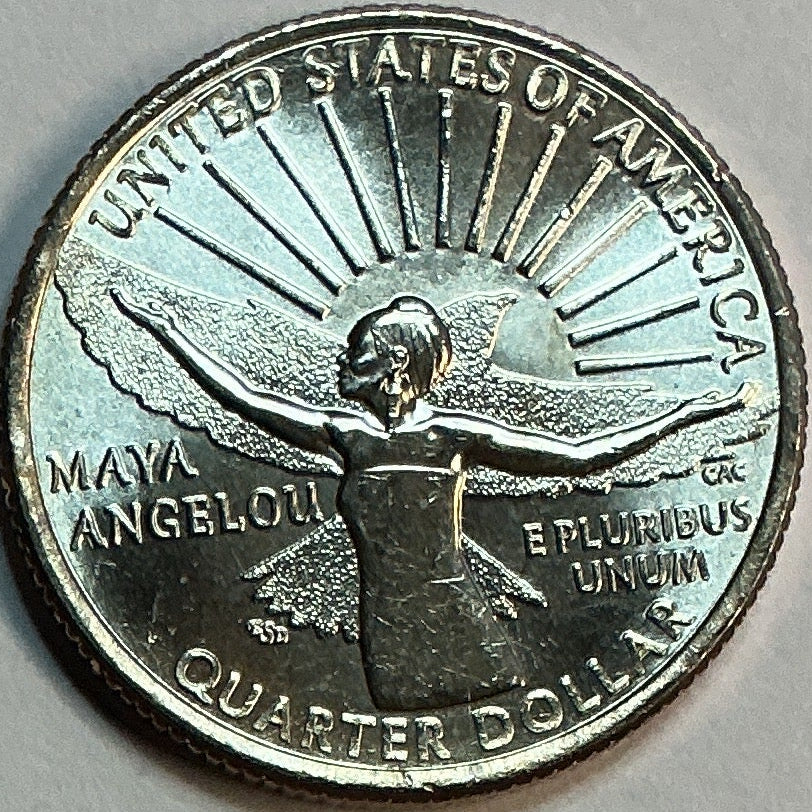 2022-P Maya Angelou, Washington Quarter, American Women Collection 2022-2025